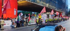 Manifestações em apoio ao povo palestino ocorrem no país todo