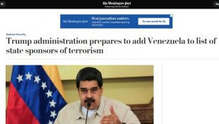 Ingerência imperialista: EUA estuda incluir a Venezuela na "lista de patrocinadores do terrorismo"