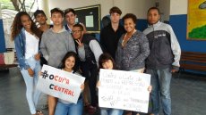 Estudantes da escola ocupada Central no RJ e da UFRJ em apoio à greve dos trabalhadores de Contagem