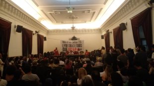 Ato contra a condenação dos 23 ativistas lota Salão Nobre do IFCS