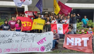 Ato internacionalista em São Paulo: Todo apoio à luta e contra a repressão no Peru!