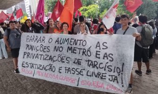 Barrar o aumento das passagens e as privatizações de Tarcísio em SP!