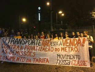 Liberar as catracas do Metrô contra a privatização e em apoio aos professores!