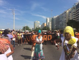 Marcha das mulheres negras no Rio de Janeiro