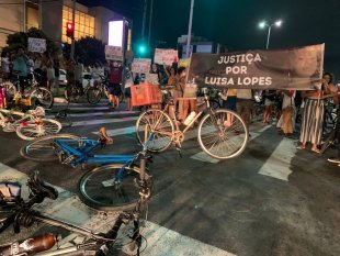 Estudantes fazem ato por Justiça para Luísa Lopes, vítima de atropelamento no ES