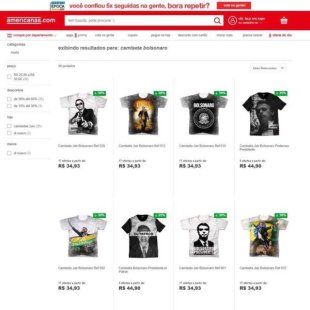 Vestida de golpe: Lojas Americanas defende Bolsonaro e vende camiseta com sua estampa