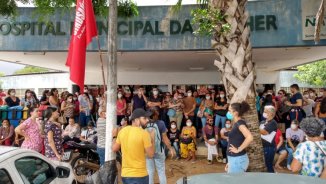 Trabalhadores da saúde de Natal fazem forte ato de greve na ZN contra os ataques de Álvaro Dias
