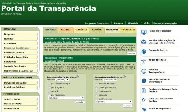 Liberou geral: Temer não atualiza Portal da Transparência há quatro meses